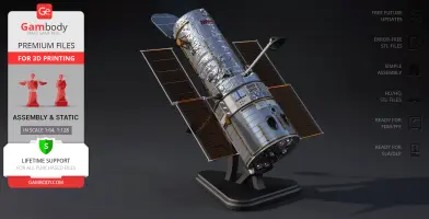 Hubble Space Telescope 3D Printer Files | Assembly