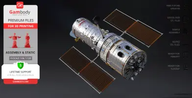 Hubble Space Telescope 3D Printer Files | Assembly