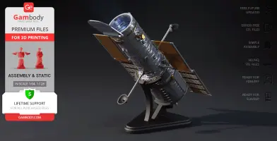 Hubble Space Telescope 3D Printer Files | Assembly