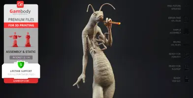 MIB Worms Standing 3D Printer Files | Assembly