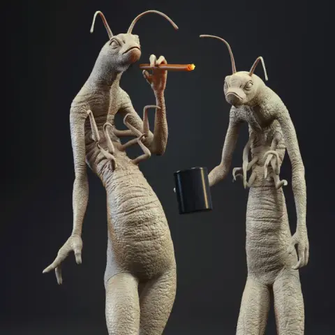 MIB Worms Standing 3D Printer Files | Assembly