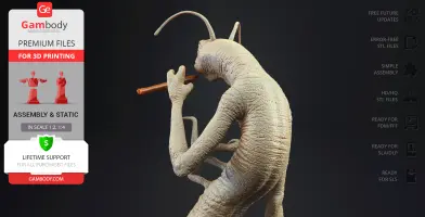 MIB Worms Standing 3D Printer Files | Assembly