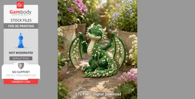 Lily of the Valley Baby Dragon STL File for 3D Print