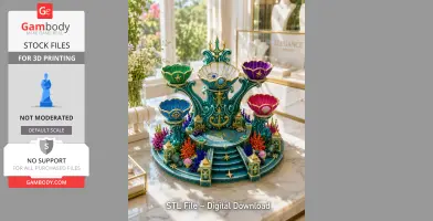 Advertising Oceanic Treasure Shrine Organizer STL File for 3D Print