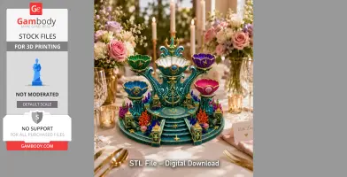 Advertising Oceanic Treasure Shrine Organizer STL File for 3D Print