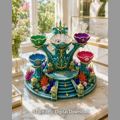 Advertising Oceanic Treasure Shrine Organizer STL File for 3D Print