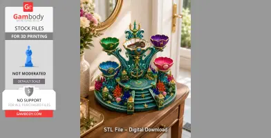 Advertising Oceanic Treasure Shrine Organizer STL File for 3D Print