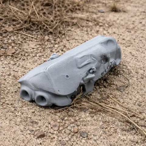 Armored Shrew Skull