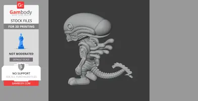 Bugs Bunny Alien Xenomorph Ring Figure