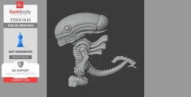 Bugs Bunny Alien Xenomorph Ring Figure