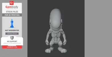 Bugs Bunny Alien Xenomorph Ring Figure