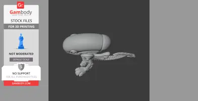 Bugs Bunny Alien Xenomorph Ring Figure