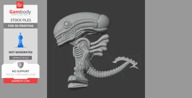 Bugs Bunny Alien Xenomorph Ring Figure
