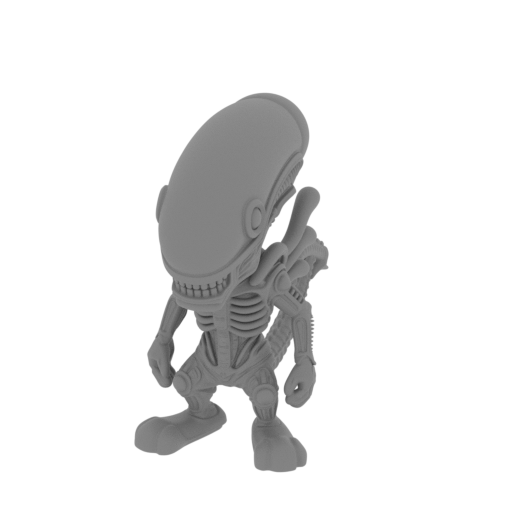Bugs Bunny Alien Xenomorph Ring Figure.stl