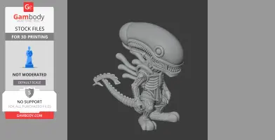 Bugs Bunny Alien Xenomorph Ring Figure