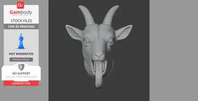 Goat HEAD WALL HANGER COAT AND KEY HOLDER HOOK