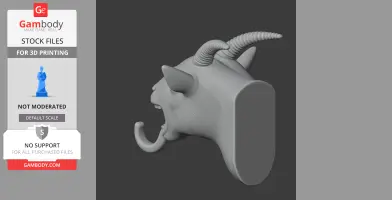 Goat HEAD WALL HANGER COAT AND KEY HOLDER HOOK