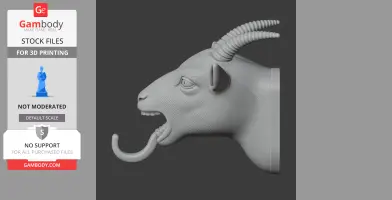 Goat HEAD WALL HANGER COAT AND KEY HOLDER HOOK