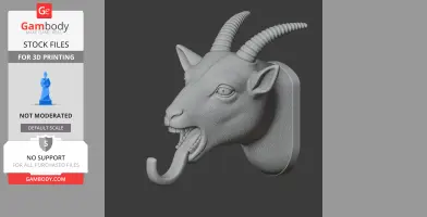 Goat HEAD WALL HANGER COAT AND KEY HOLDER HOOK