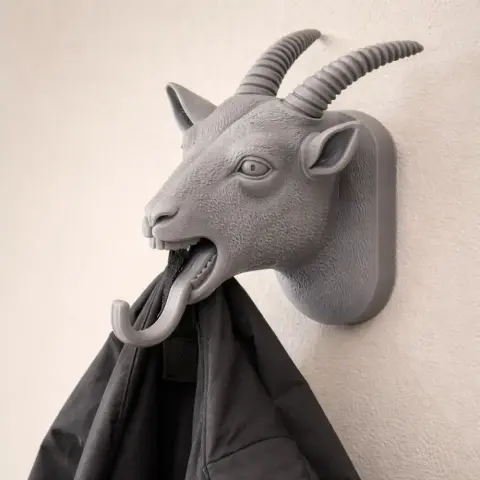 Goat HEAD WALL HANGER COAT AND KEY HOLDER HOOK