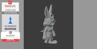 Bugs Bunny Anubis Ring Figure