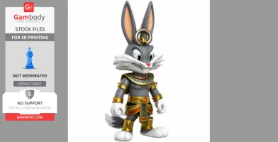 Bugs Bunny Anubis Ring Figure