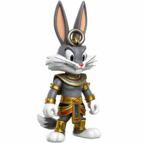 Bugs Bunny Anubis Ring Figure