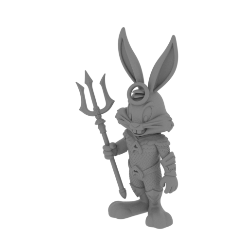 Bugs Bunny Aquaman Ring Figure.stl