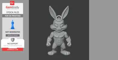 Bugs Bunny Black Panther Ring Figure