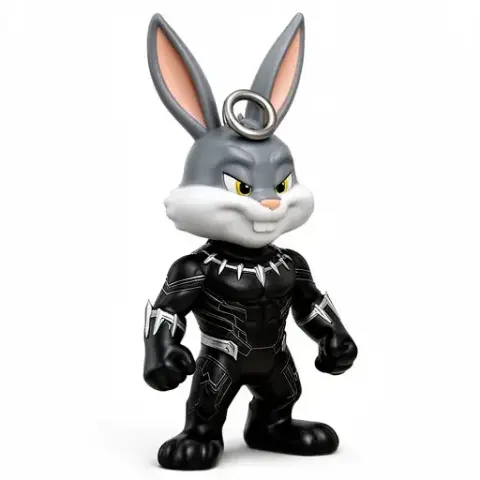 Bugs Bunny Black Panther Ring Figure