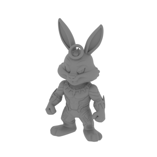 Bugs Bunny Black Panther Ring Figure.stl