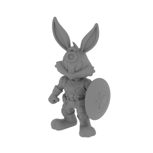 Bugs Bunny Captain America Ring Figure.stl