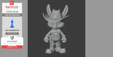 Bugs Bunny Cowboy Ring Figure