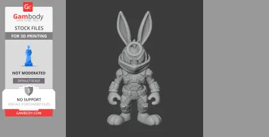 Bugs Bunny Cyber Ninja Ring Figure