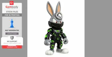 Bugs Bunny Cyber Ninja Ring Figure