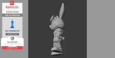 Bugs Bunny Cyber Ninja Ring Figure
