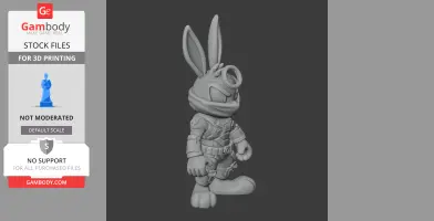 Bugs Bunny Cyber Ninja Ring Figure