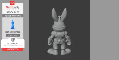 Bugs Bunny Cyber Ninja Ring Figure
