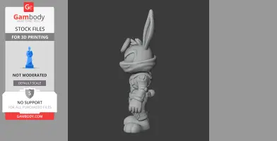 Bugs Bunny Cyber Ninja Ring Figure