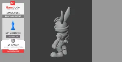 Bugs Bunny Cyber Ninja Ring Figure