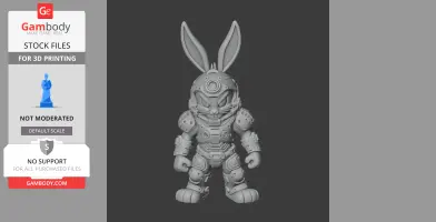 Bugs Bunny Doom Slayer Ring Figure