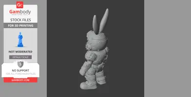 Bugs Bunny Doom Slayer Ring Figure