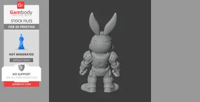 Bugs Bunny Doom Slayer Ring Figure