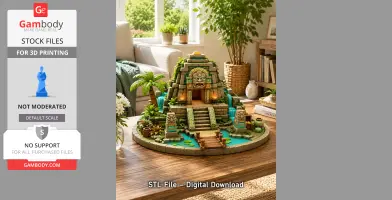 Lost Temple of the Emerald Guardians STL File for 3D Print