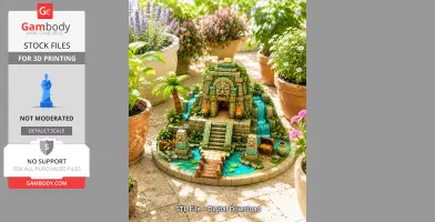 Lost Temple of the Emerald Guardians STL File for 3D Print