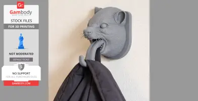 Hyrax HEAD WALL HANGER COAT AND KEY HOLDER HOOK
