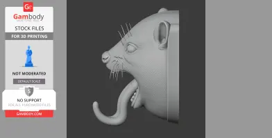 Hyrax HEAD WALL HANGER COAT AND KEY HOLDER HOOK