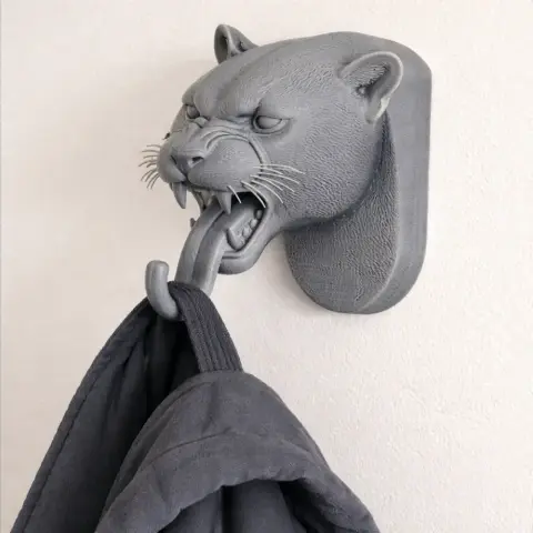 Leopard HEAD WALL HANGER COAT AND KEY HOLDER HOOK
