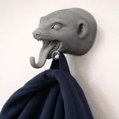 Meerkat HEAD WALL HANGER COAT AND KEY HOLDER HOOK