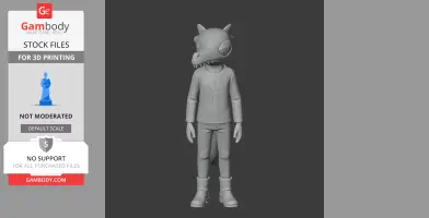 Anthropomorphic alligator character in casual attire with an ankh symbol on the shirt, from 'Night in the Woods'.